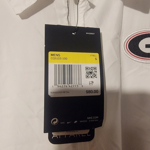 Nike Georgia Bulldogs Football On Field Jacket CQ5103-100 Men’s Size Small - Picture 5 of 7